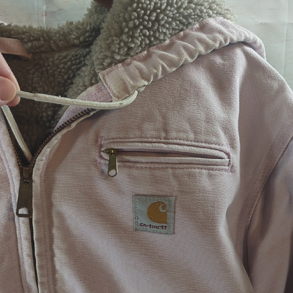 Carhartt Women's Pale Pink Utility Jacket - Picture 4 of 12